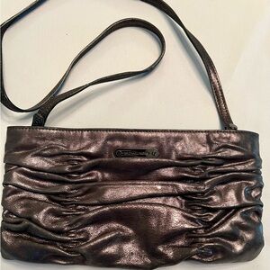 Michael Kors Metallic Black Crossbody Bag